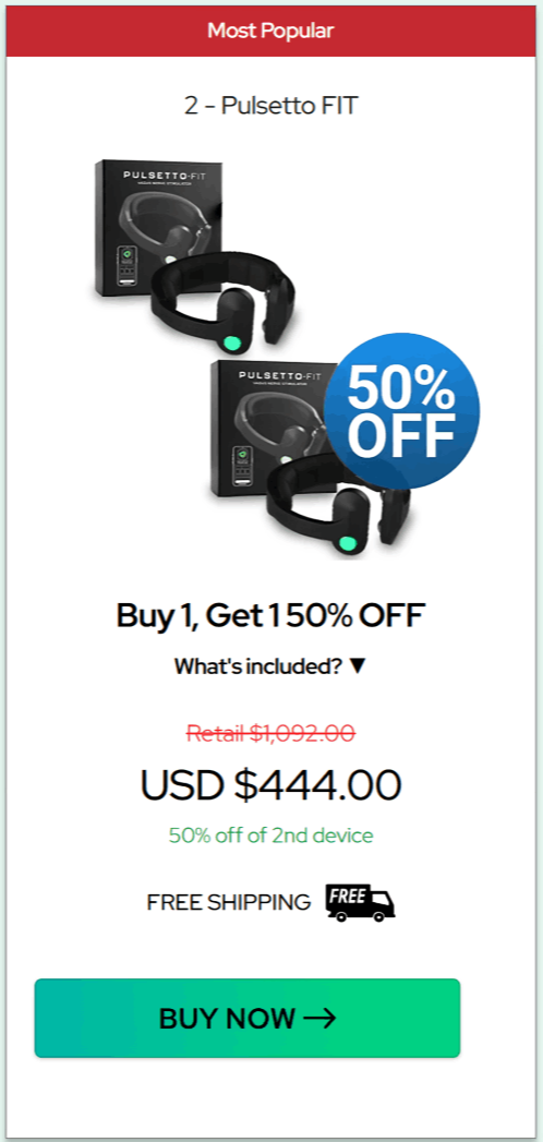 Pulsetto offer price 
